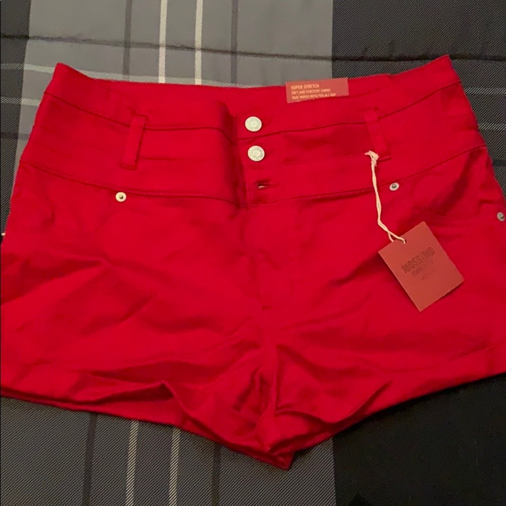 Mossimo red super short shorts